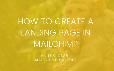 How to create a landing page in Mailchimp