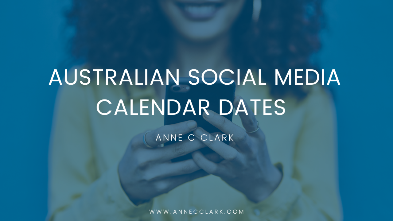 2023 Australian Social Media Calendar Dates