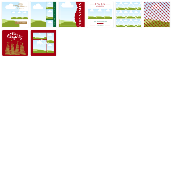80 Christmas Square Post Canva Templates - Image 3