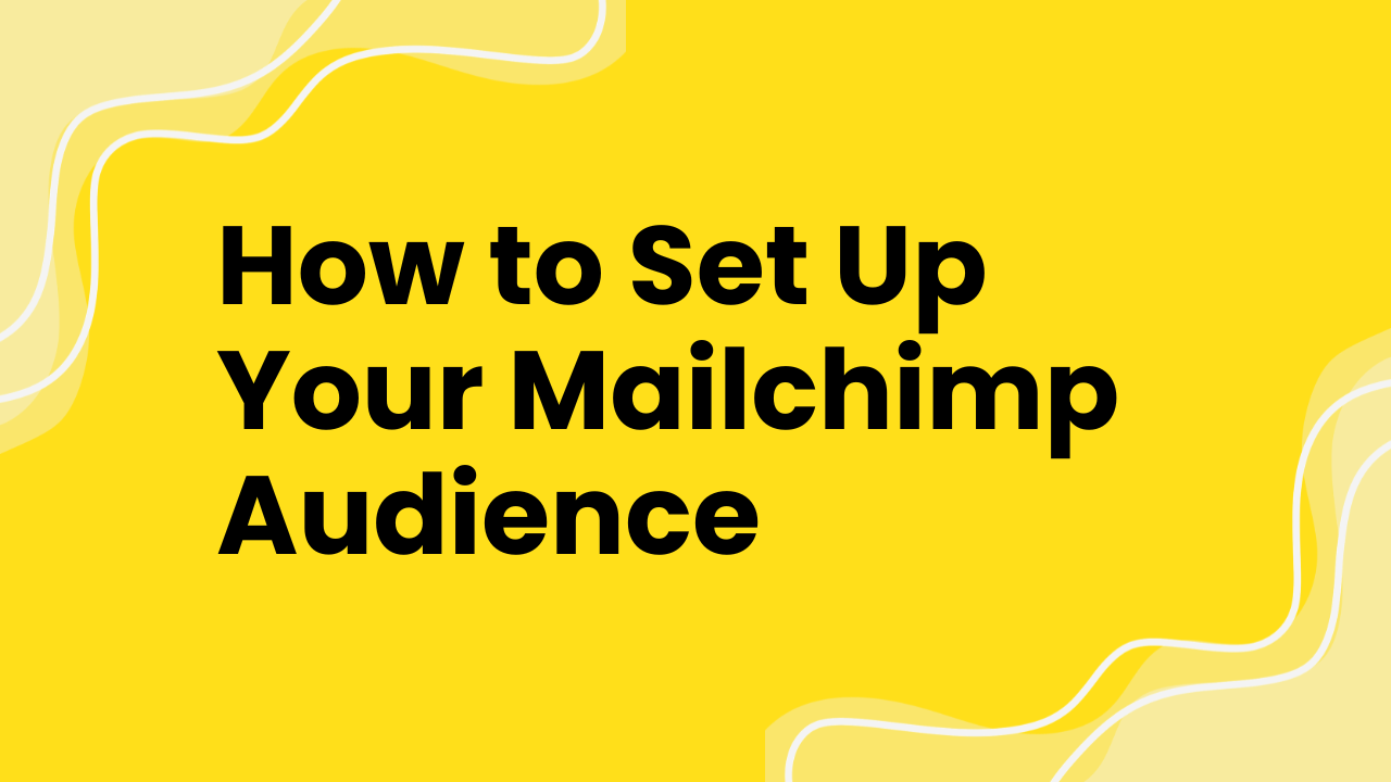 How to Set Up Your Mailchimp Audience